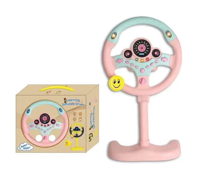 Educational Electric Driving Steering Wheel Toy With Lights And Sound - ToylandEU