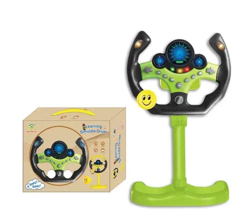 Educational Electric Driving Steering Wheel Toy With Lights And Sound - ToylandEU