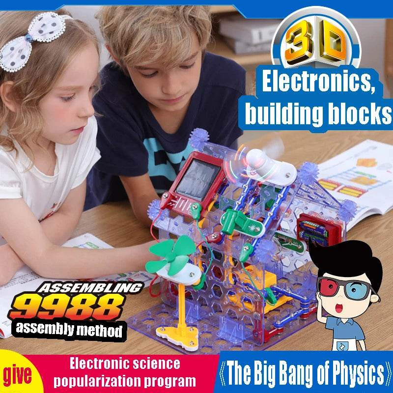 Educational Electronic Building Block Science Kit For Eight - ToylandEU