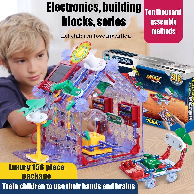 Educational Electronic Building Block Science Kit For Eight - ToylandEU