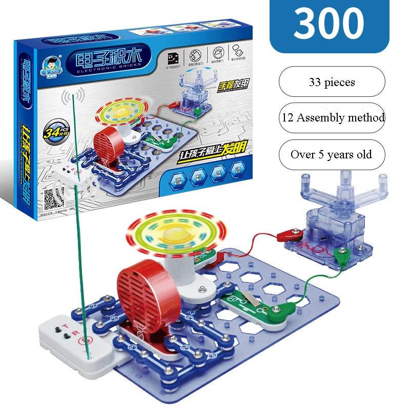 Educational Electronic Building Block Science Kit For Eight - ToylandEU