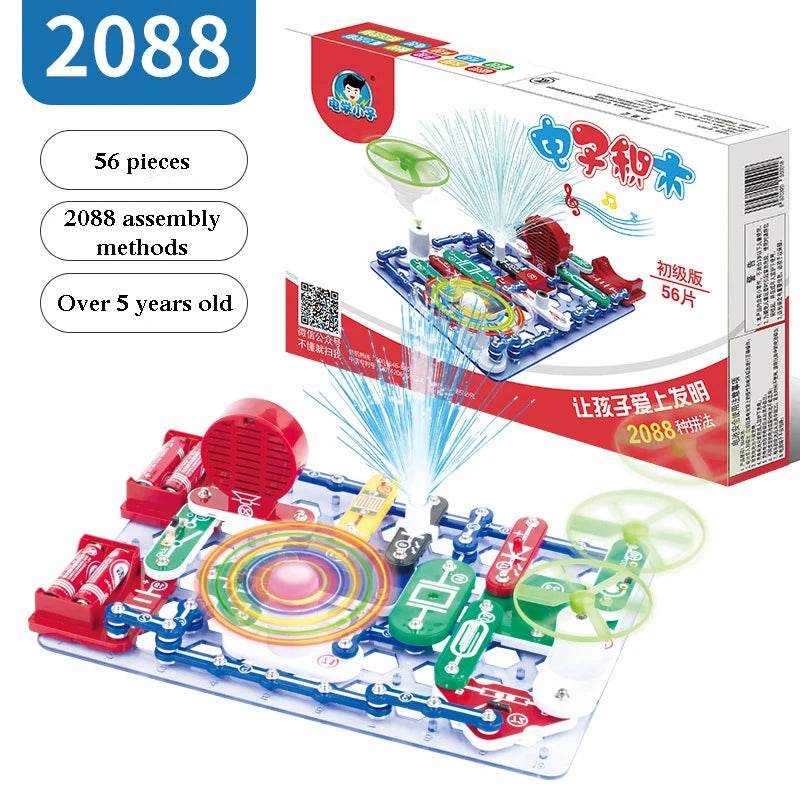 Educational Electronic Building Block Science Kit For Eight - ToylandEU