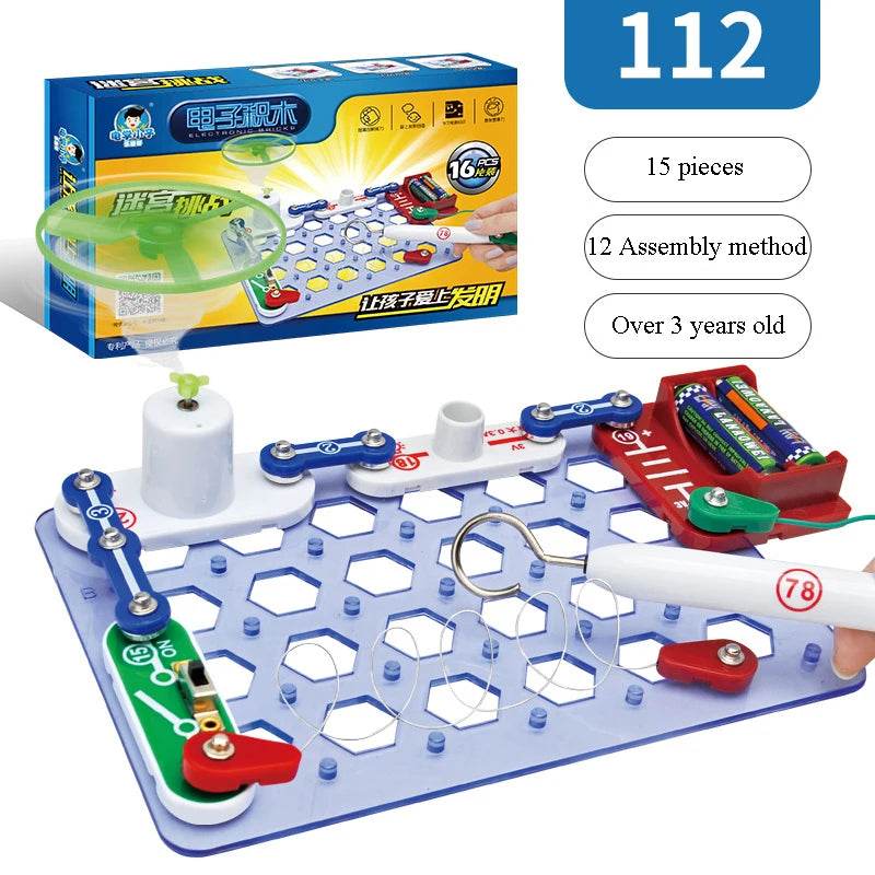 Educational Electronic Building Block Science Kit For Eight - ToylandEU