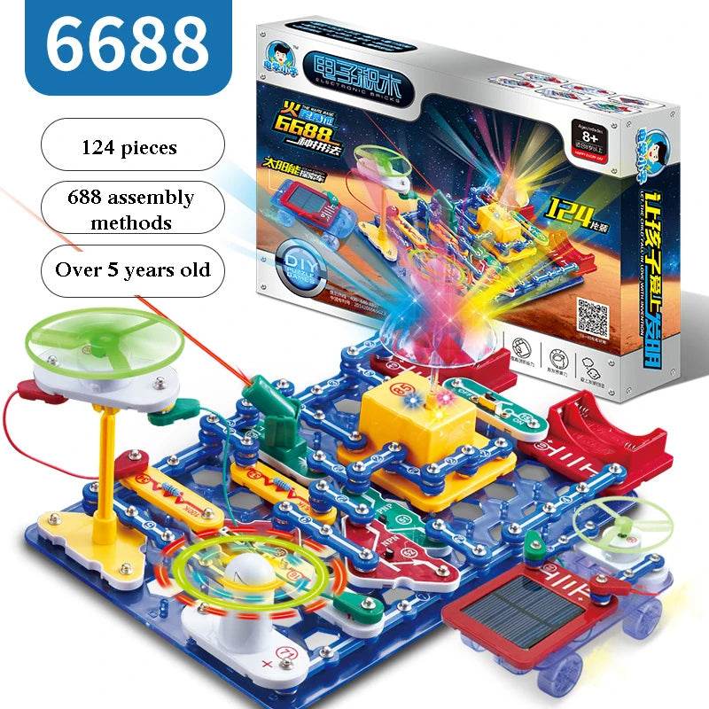 Educational Electronic Building Block Science Kit For Eight - ToylandEU