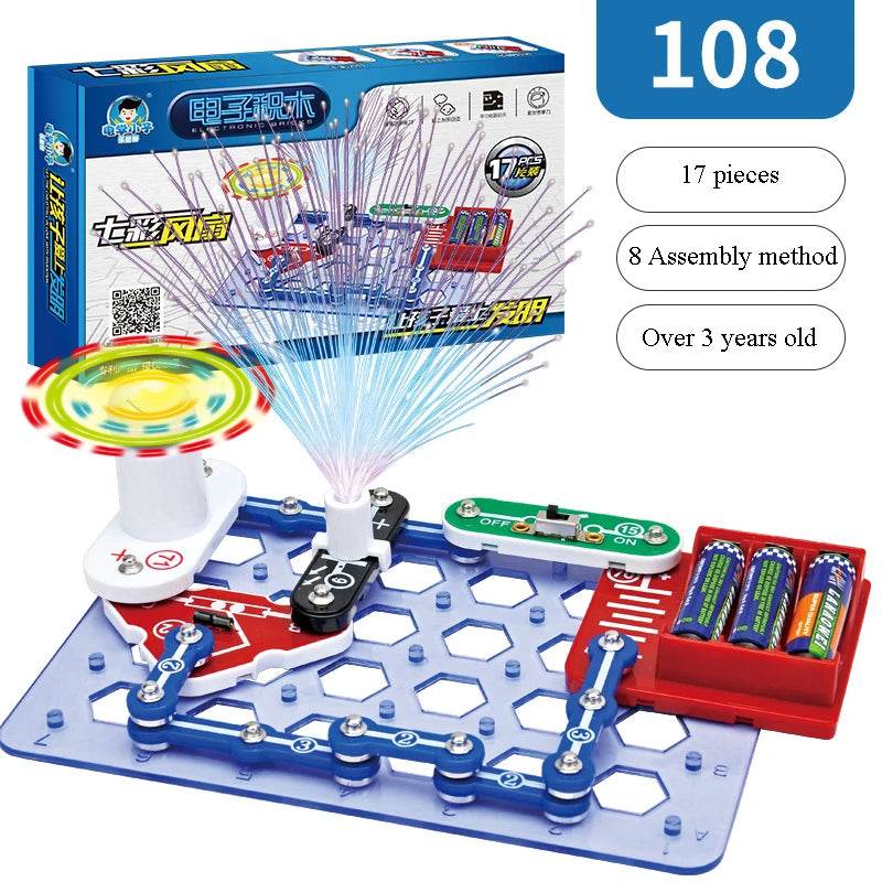 Educational Electronic Building Block Science Kit For Eight - ToylandEU