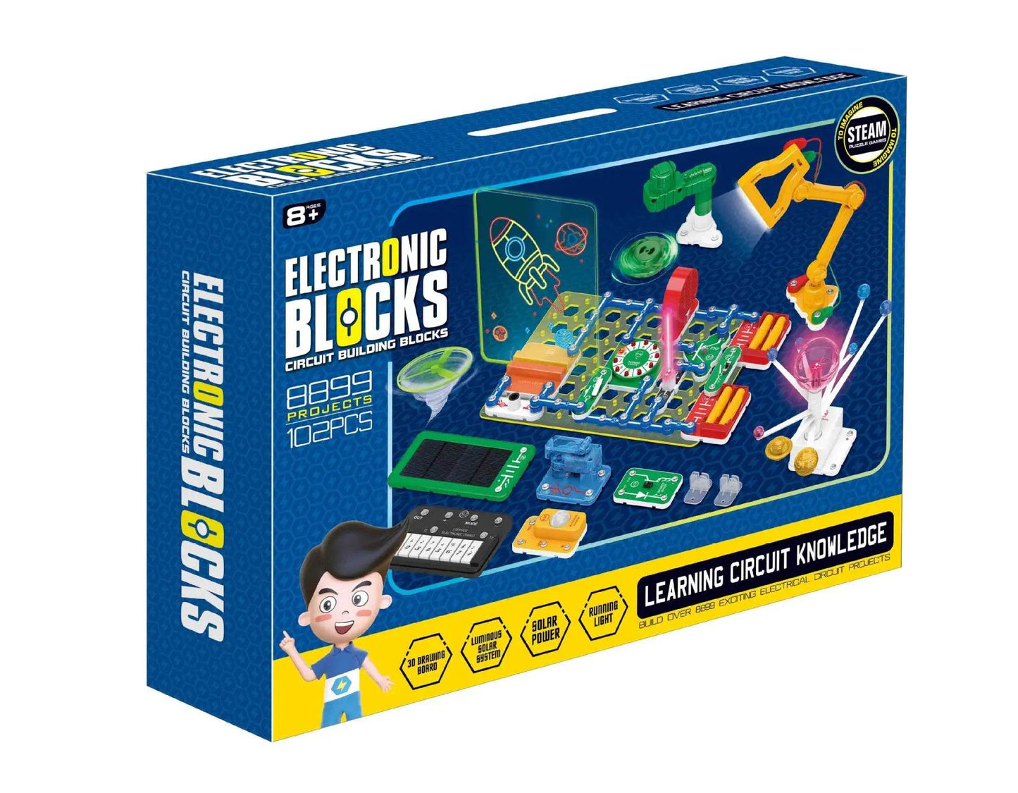 Educational Electronic Building Block Science Kit For Eight - ToylandEU