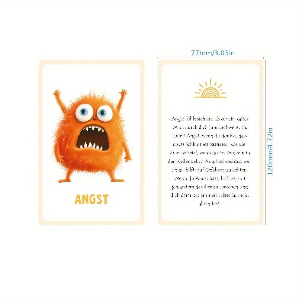 Educational Emotion Cards German Texts For Kindergarten - ToylandEU