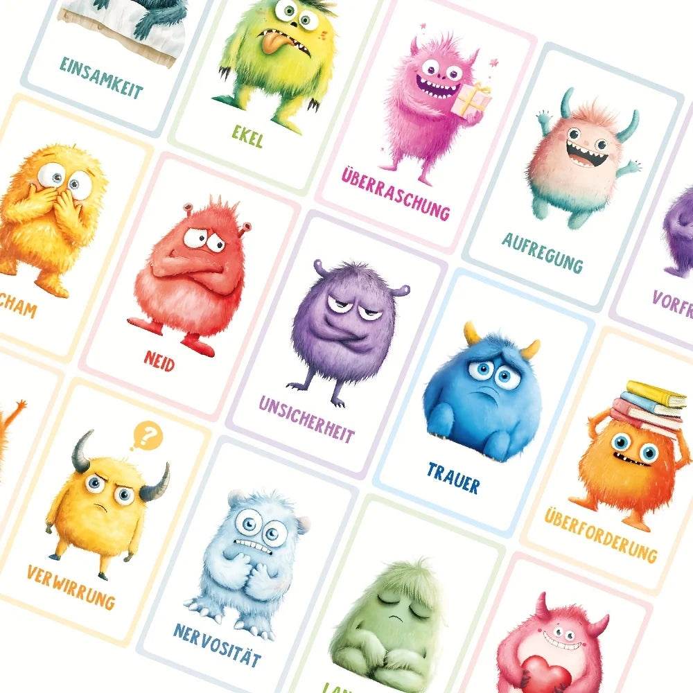 Educational Emotion Cards German Texts For Kindergarten - ToylandEU