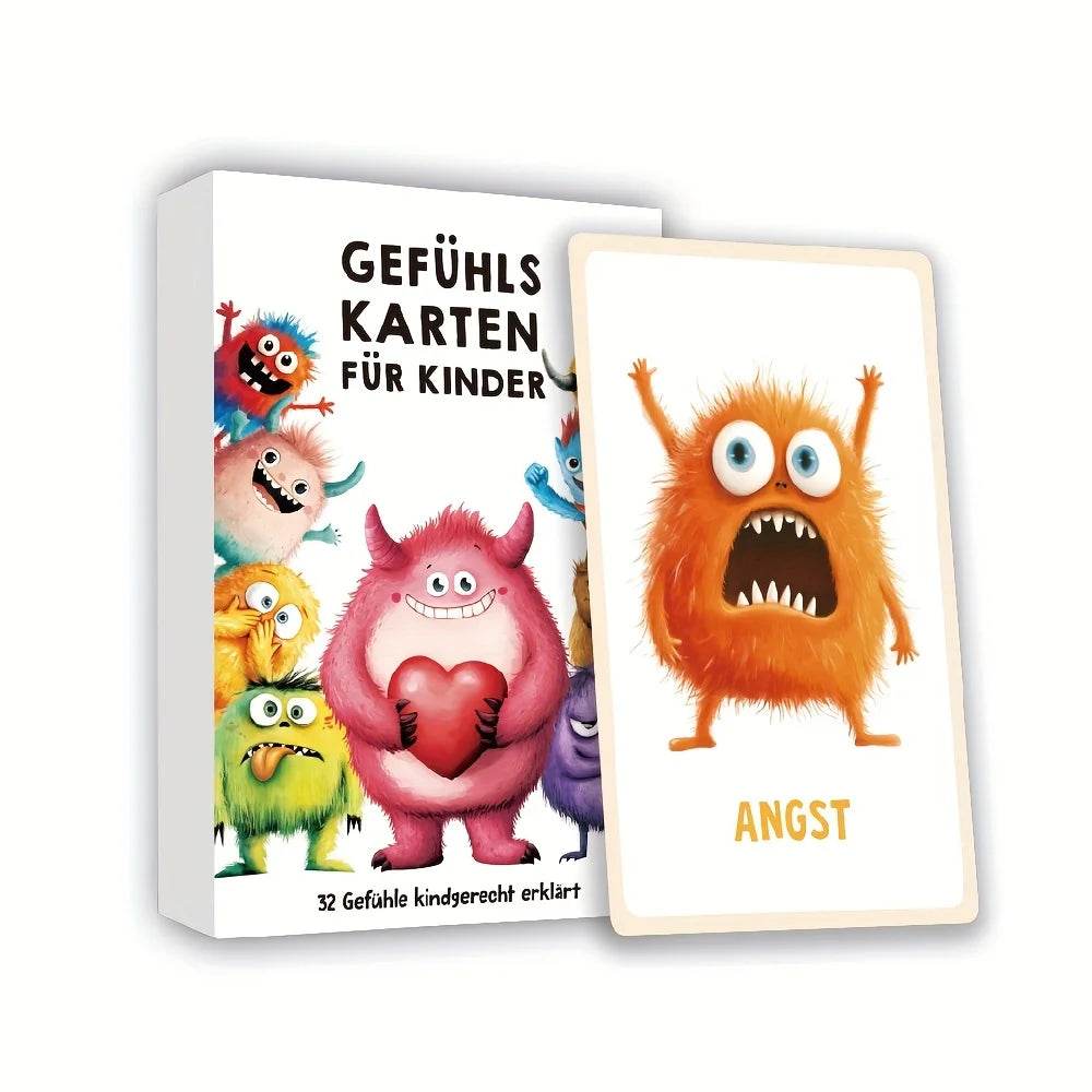 Educational Emotion Cards German Texts For Kindergarten - ToylandEU