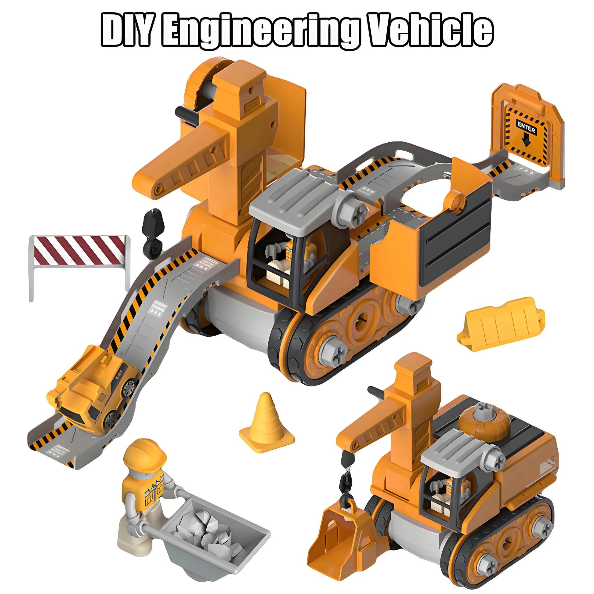 Educational Engineering Vehicle Drill Toy Nuts For Boys - ToylandEU