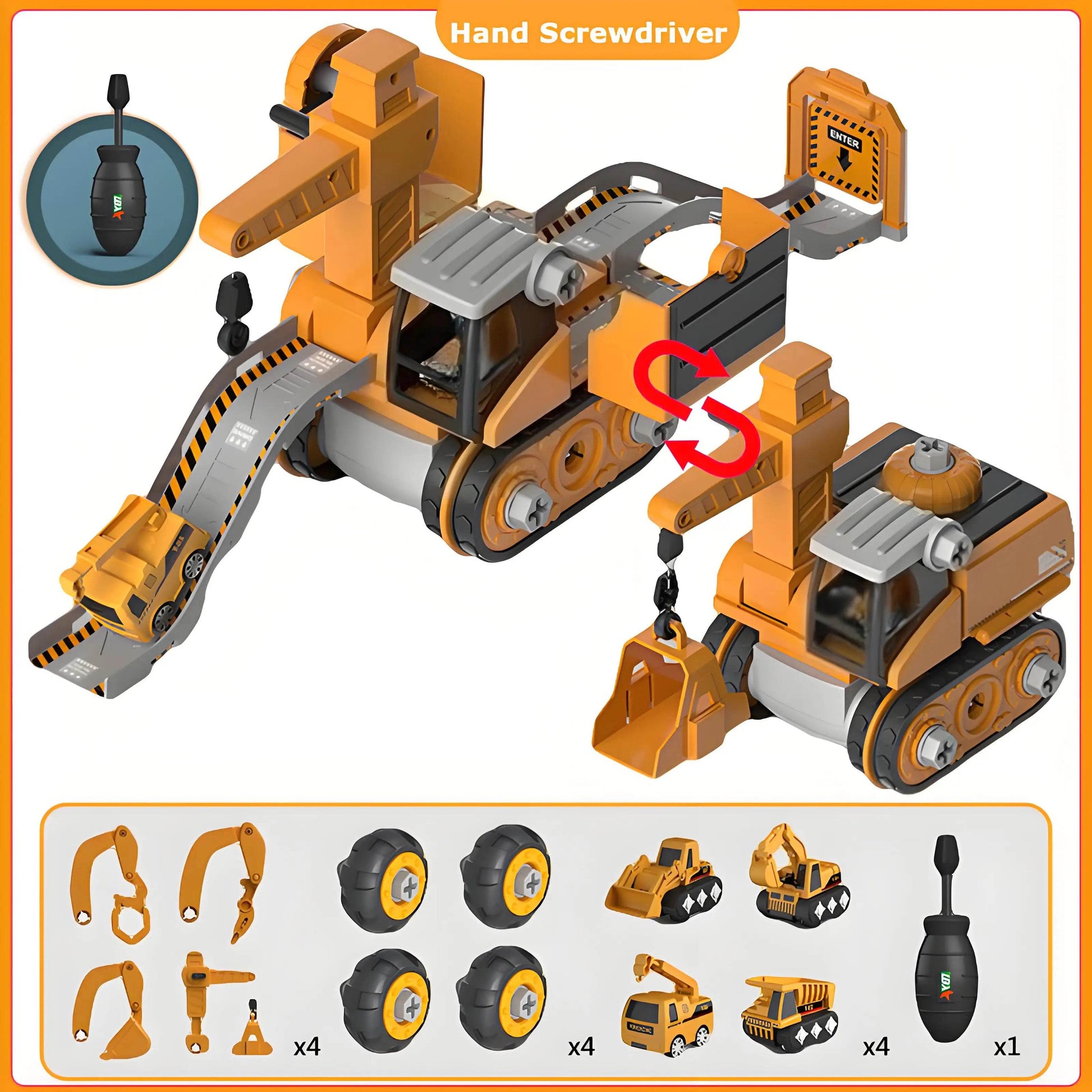 Educational Engineering Vehicle Drill Toy Nuts For Boys - ToylandEU