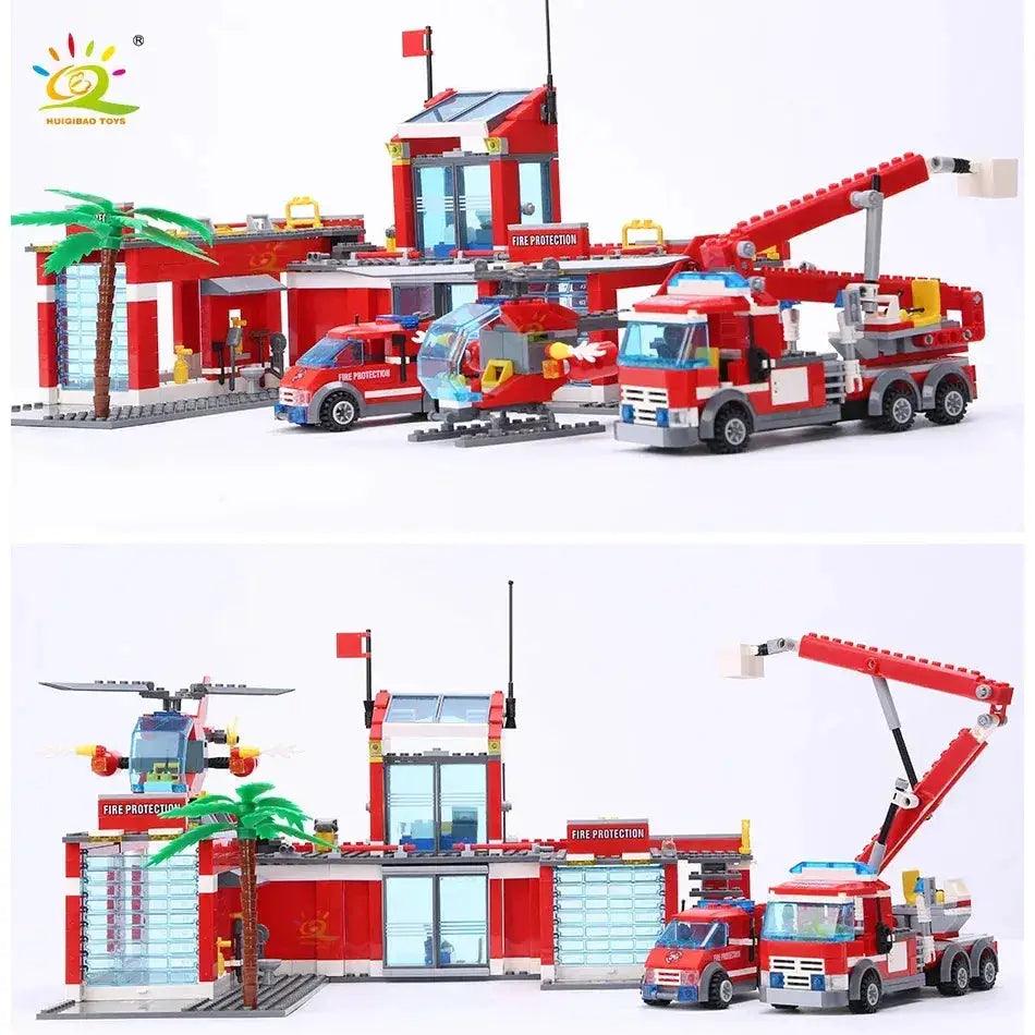  Educational Fire Station Building Blocks Set Lego Compatible -  ToylandEU™
