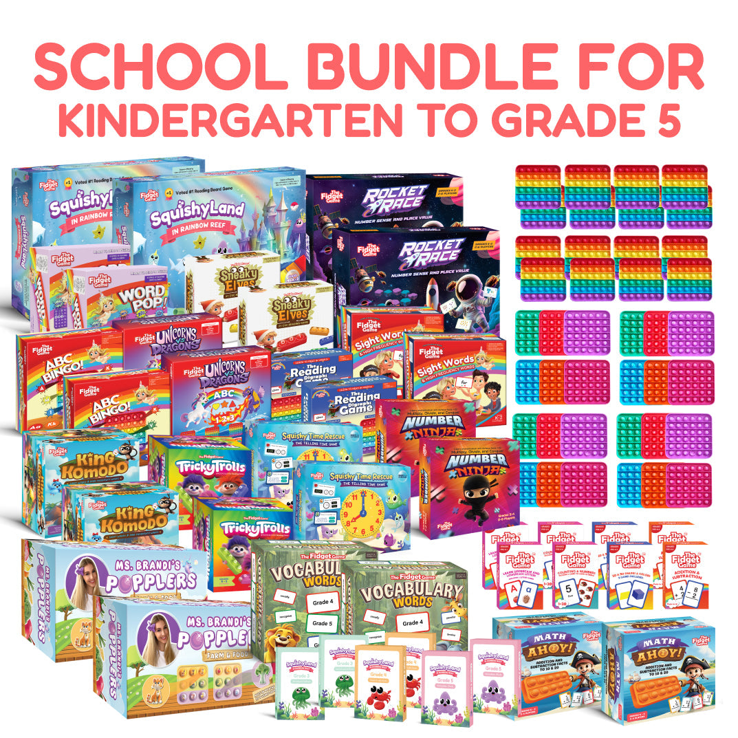 Educational Game Bundle | PreK-Grade 5 Math & Literacy | Toylandeu™