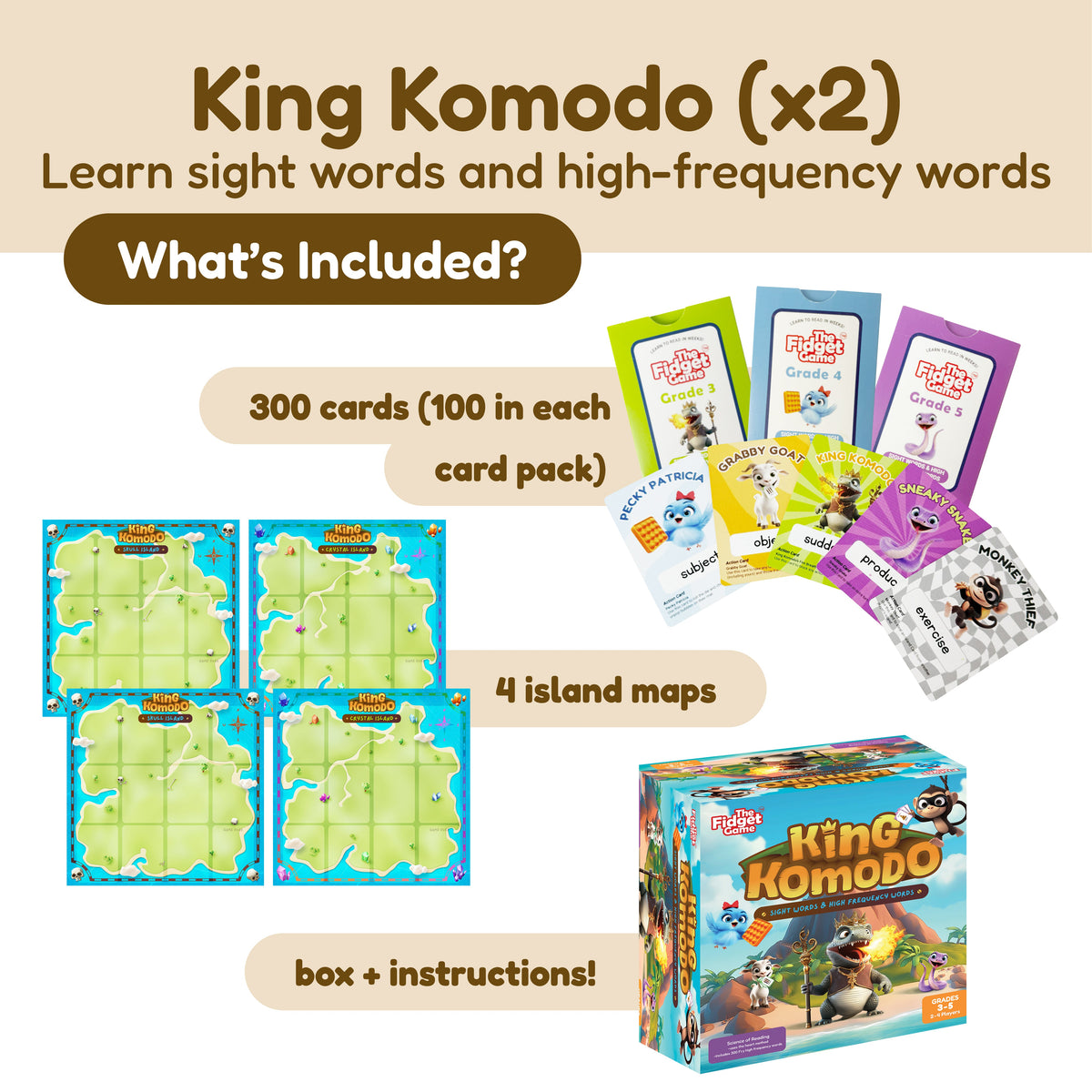 Educational Game Bundle | PreK-Grade 5 Math & Literacy | Toylandeu™