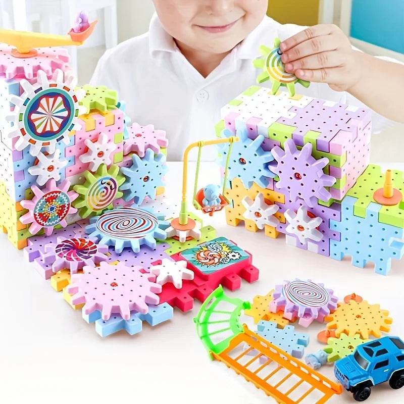 Educational Gear Building Kit With Motorized Gears For Kids - ToylandEU