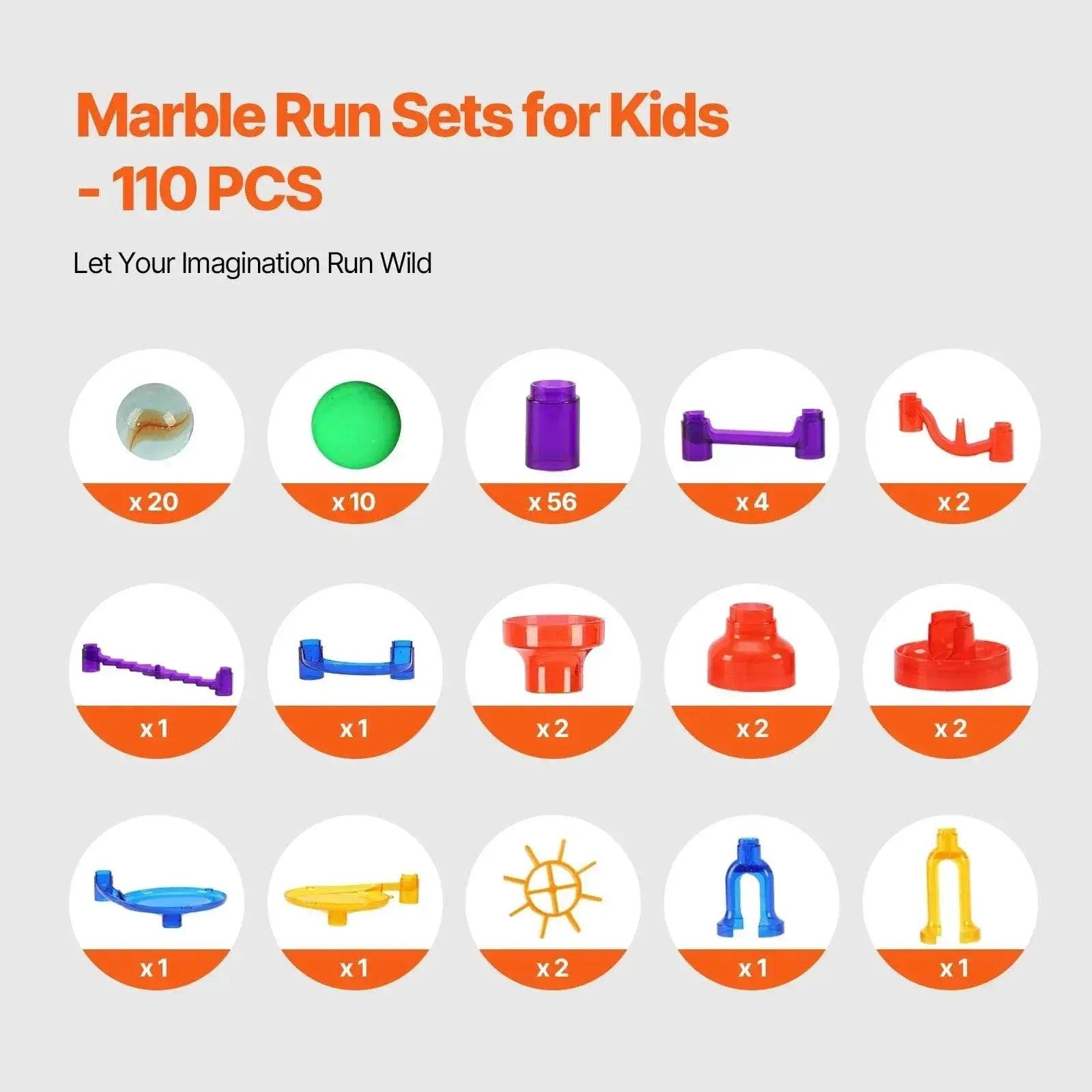  Educational Glow In The Dark Marble Run Set Toyland EU -  ToylandEU™