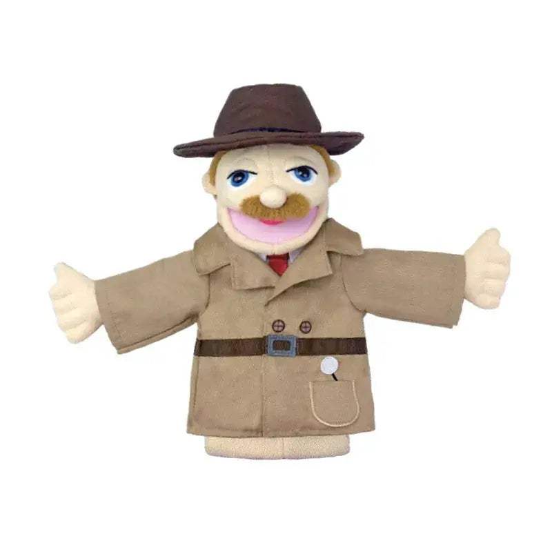 Educational Hand Puppet Set Doctor Police Teacher Plush Toy - ToylandEU
