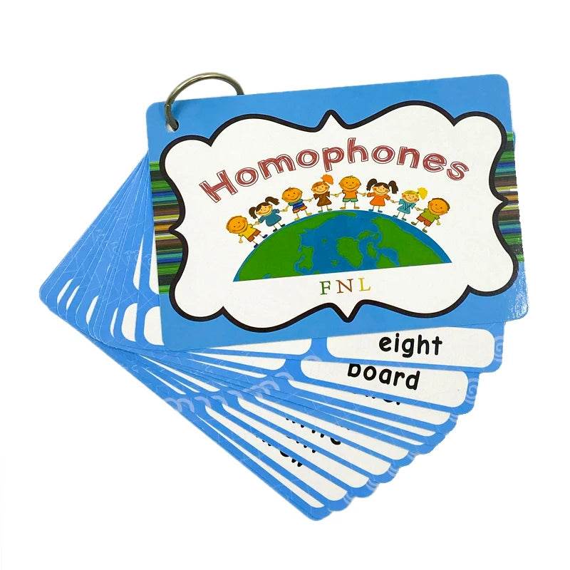 Educational Homophones Flash Cards 46 Homonyms For Kids - ToylandEU