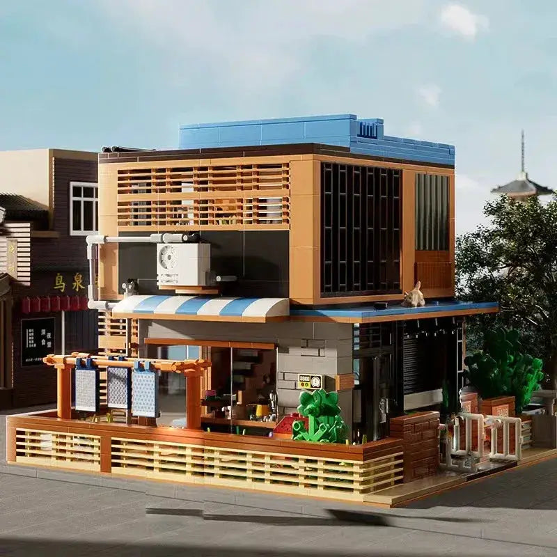 Educational Japanese Style Hut Building Blocks Street View Set - ToylandEU