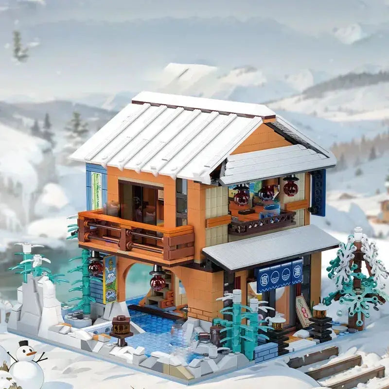 Educational Japanese Style Hut Building Blocks Street View Set - ToylandEU