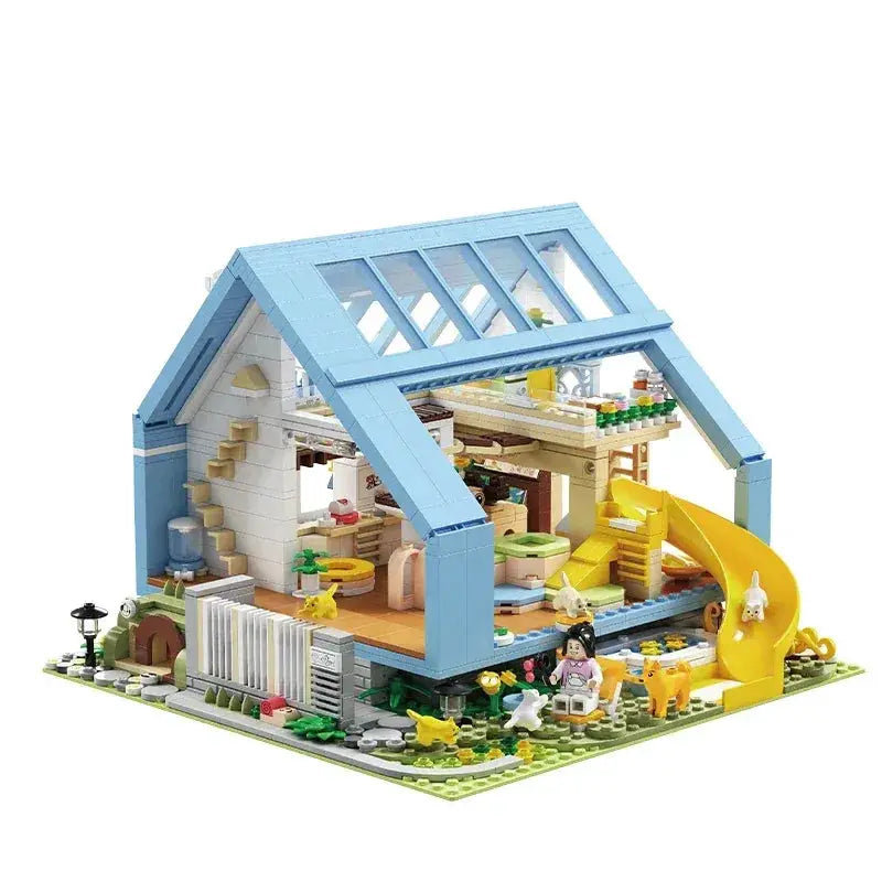 Educational Japanese Style Hut Building Blocks Street View Set - ToylandEU