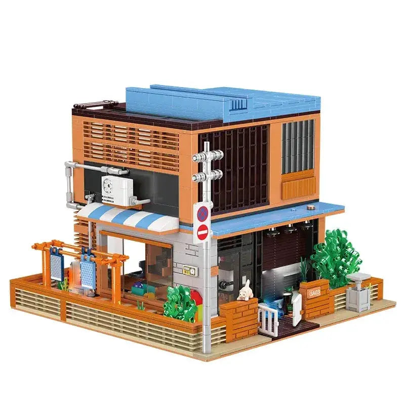 Educational Japanese Style Hut Building Blocks Street View Set - ToylandEU