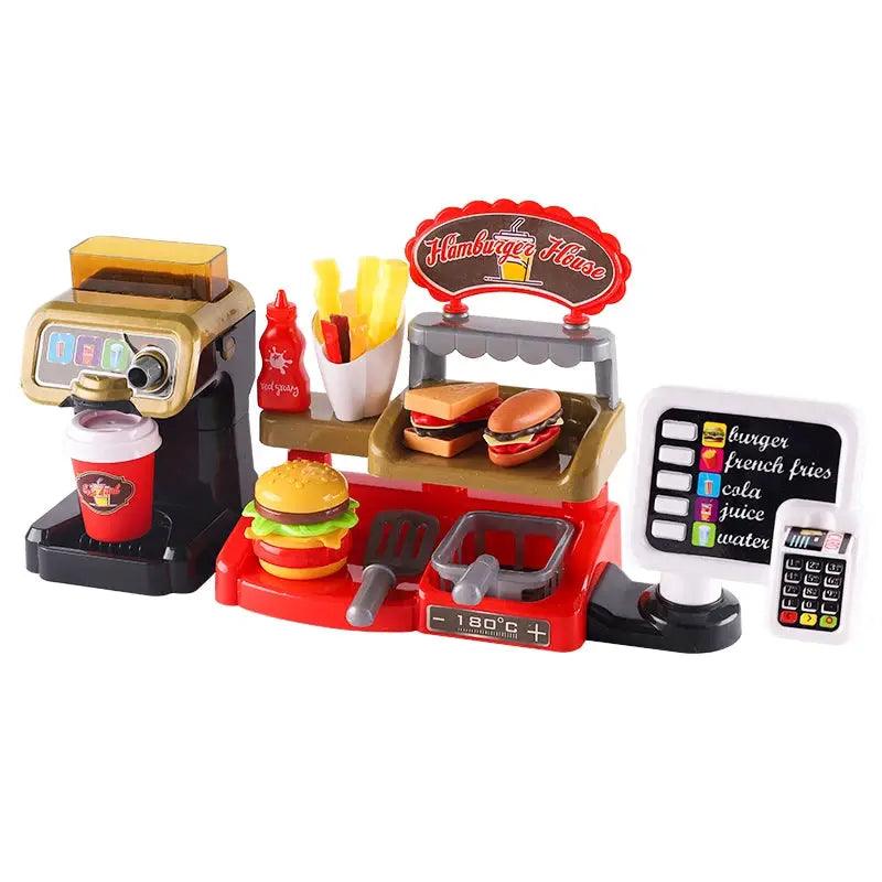  Educational Kids Kitchen Playset Fast Food Cafe Realistic -  ToylandEU™