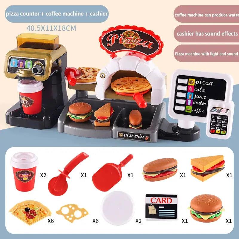  Educational Kids Kitchen Playset Fast Food Cafe Realistic -  ToylandEU™