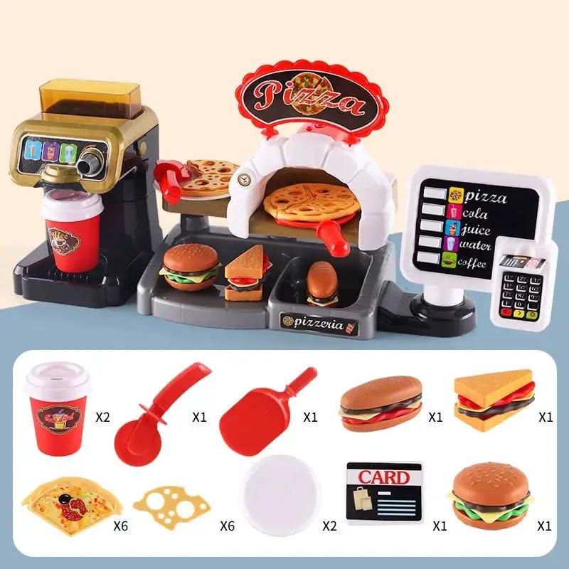  Educational Kids Kitchen Playset Fast Food Cafe Realistic -  ToylandEU™