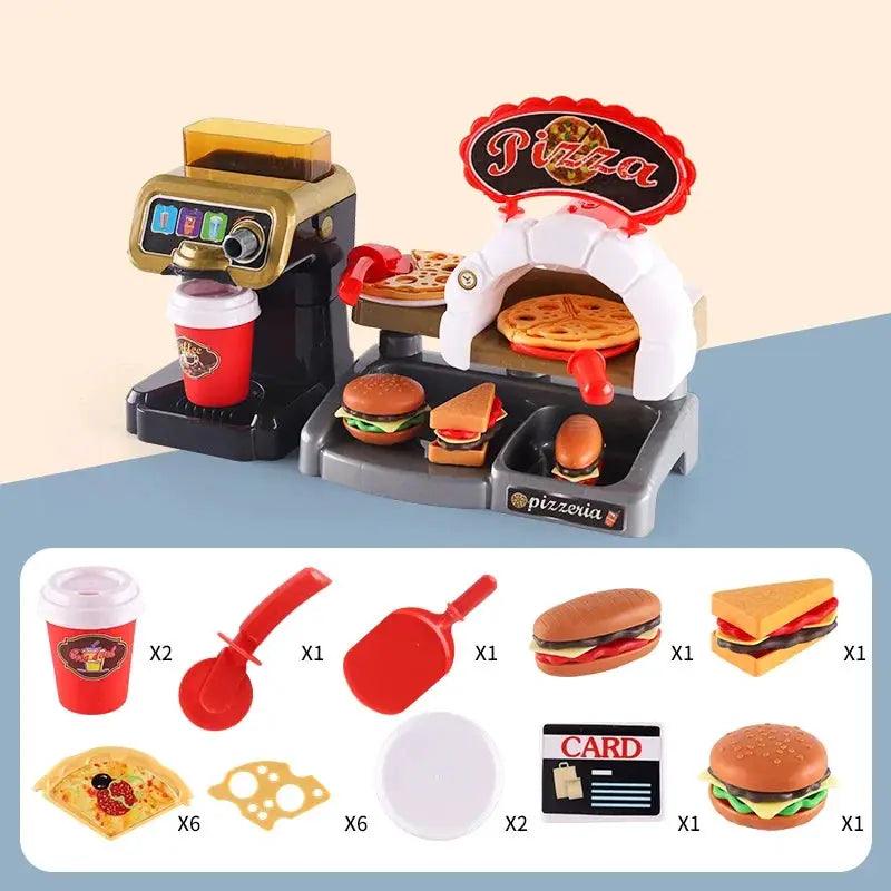  Educational Kids Kitchen Playset Fast Food Cafe Realistic -  ToylandEU™