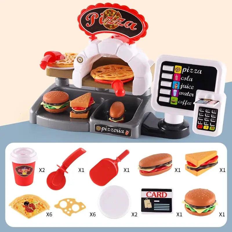  Educational Kids Kitchen Playset Fast Food Cafe Realistic -  ToylandEU™