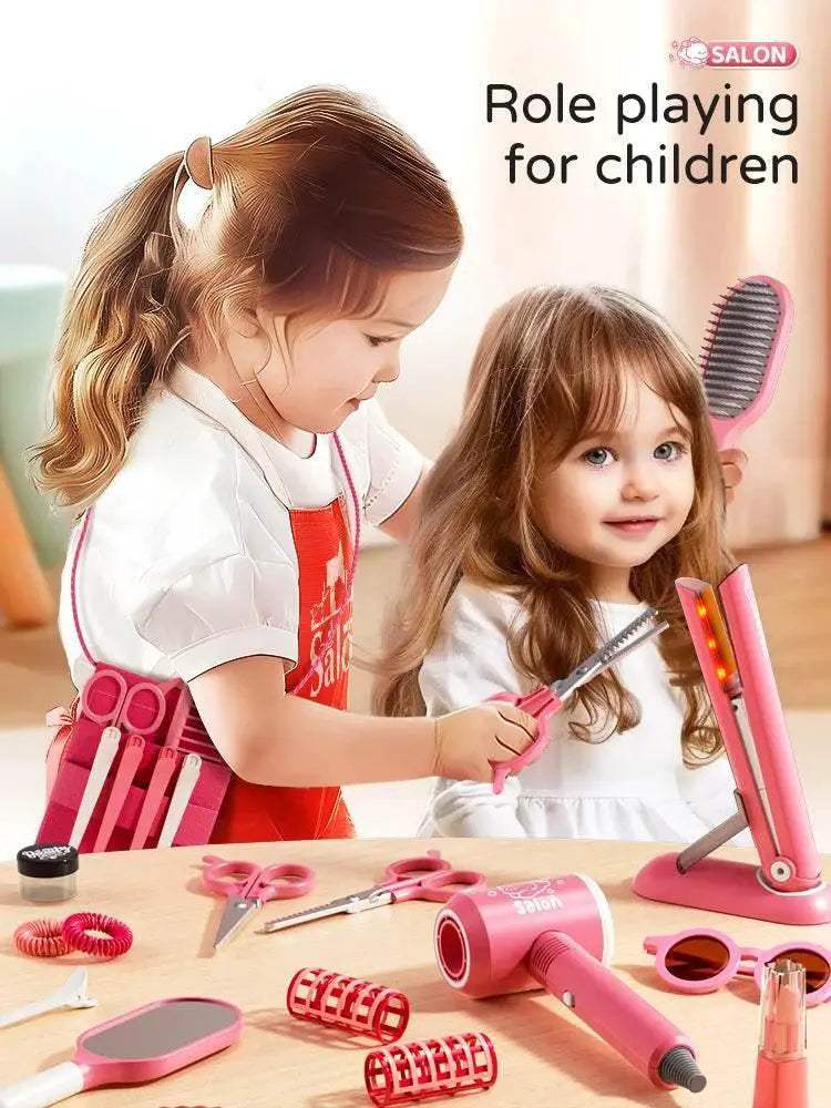Educational Kids Makeup Toy Set with Realistic Hair Dryer for Role Playing Fun and Creative Pretend Play - ToylandEU