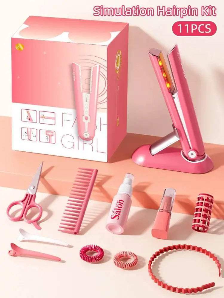 Educational Kids Makeup Toy Set with Realistic Hair Dryer for Role Playing Fun and Creative Pretend Play - ToylandEU