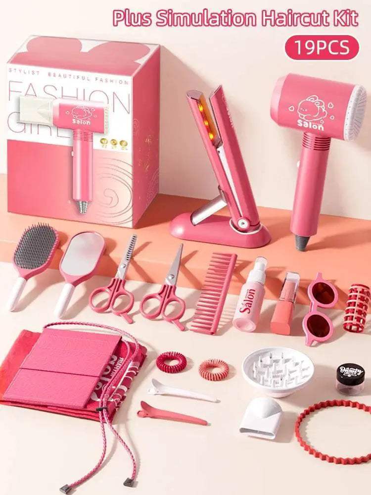 Educational Kids Makeup Toy Set with Realistic Hair Dryer for Role Playing Fun and Creative Pretend Play - ToylandEU