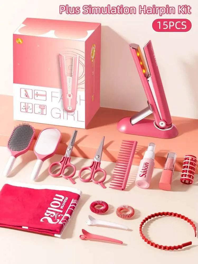 Educational Kids Makeup Toy Set with Realistic Hair Dryer for Role Playing Fun and Creative Pretend Play - ToylandEU
