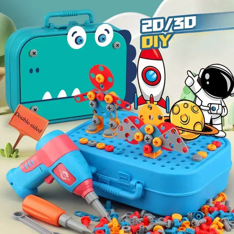 Educational Kids Tool Kit With Realistic Power Screwdriver Toy - ToylandEU