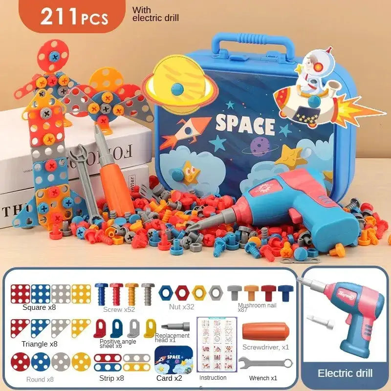 Educational Kids Tool Kit With Realistic Power Screwdriver Toy - ToylandEU