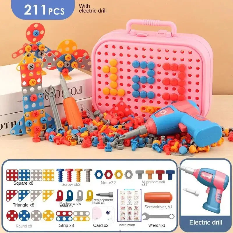 Educational Kids Tool Kit With Realistic Power Screwdriver Toy - ToylandEU