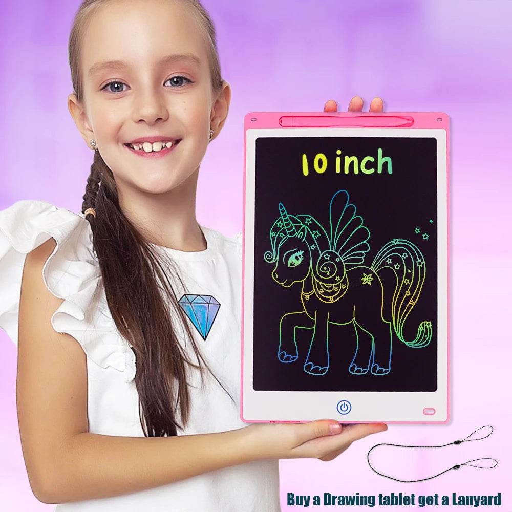 Educational LCD Graphic Tablet Color Cartoon Display Kids - ToylandEU