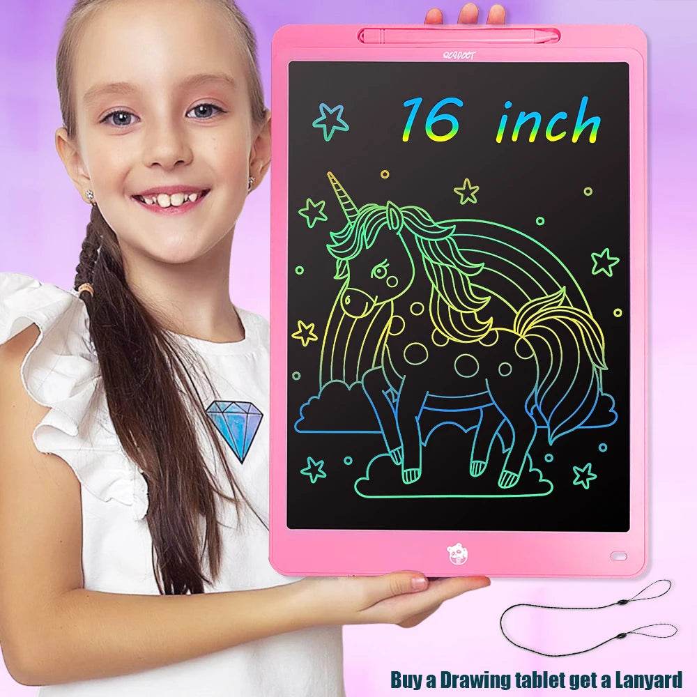 Educational LCD Graphic Tablet Color Cartoon Display Kids - ToylandEU