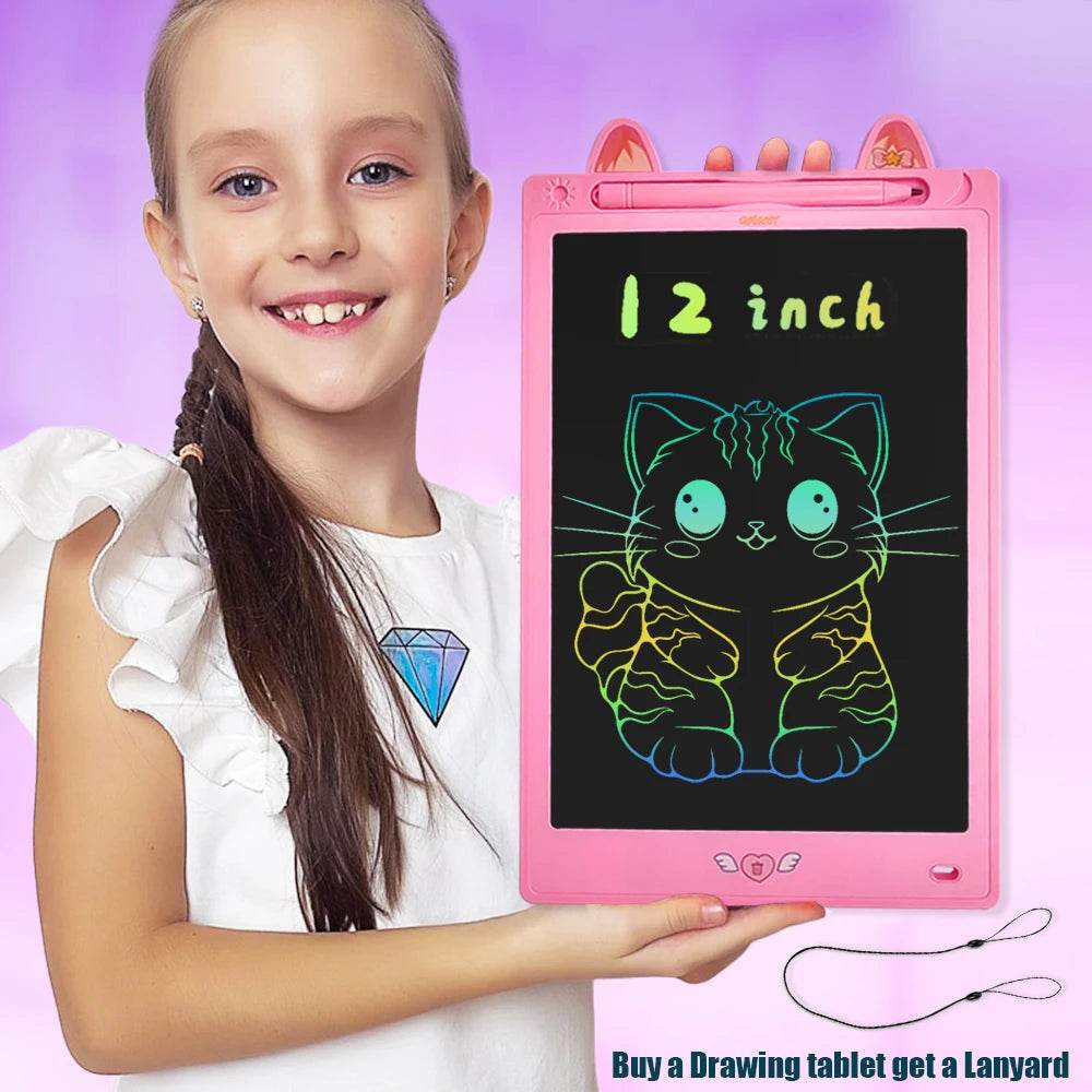 Educational LCD Graphic Tablet Color Cartoon Display Kids - ToylandEU