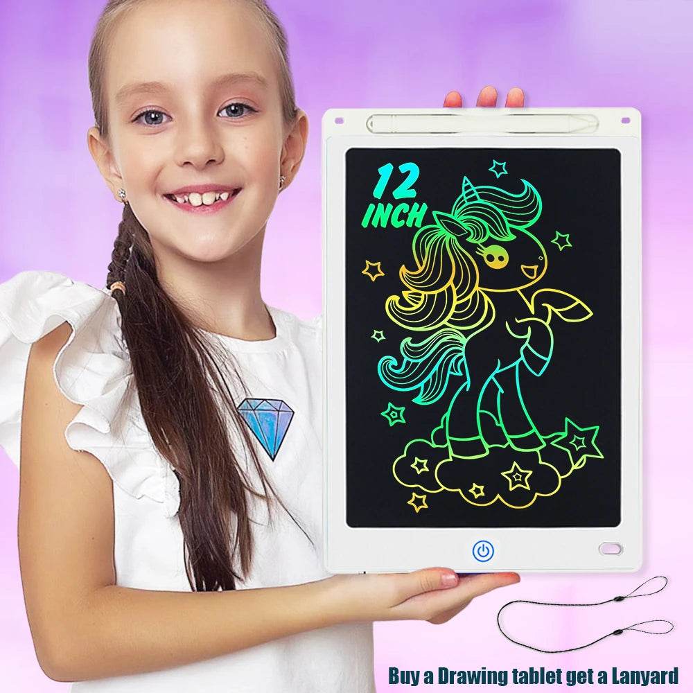 Educational LCD Graphic Tablet Color Cartoon Display Kids - ToylandEU