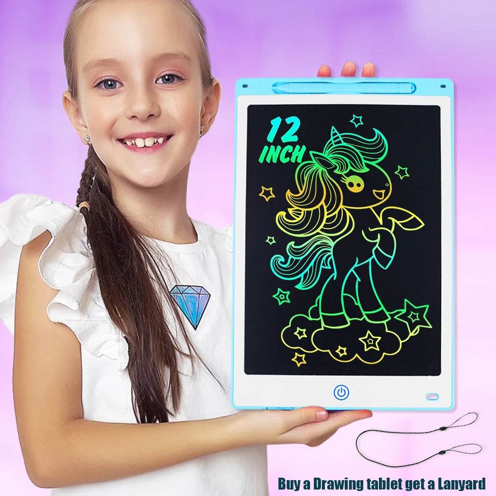 Educational LCD Graphic Tablet Color Cartoon Display Kids - ToylandEU
