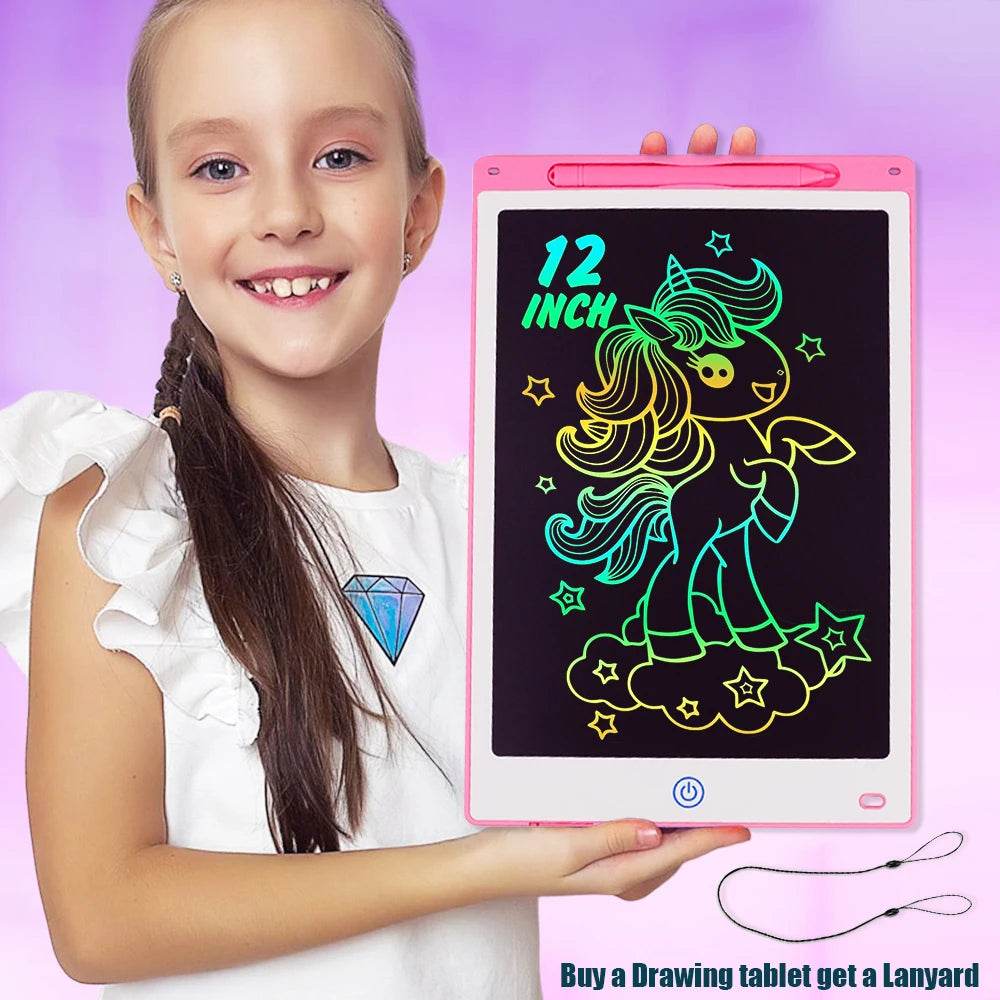 Educational LCD Graphic Tablet Color Cartoon Display Kids - ToylandEU