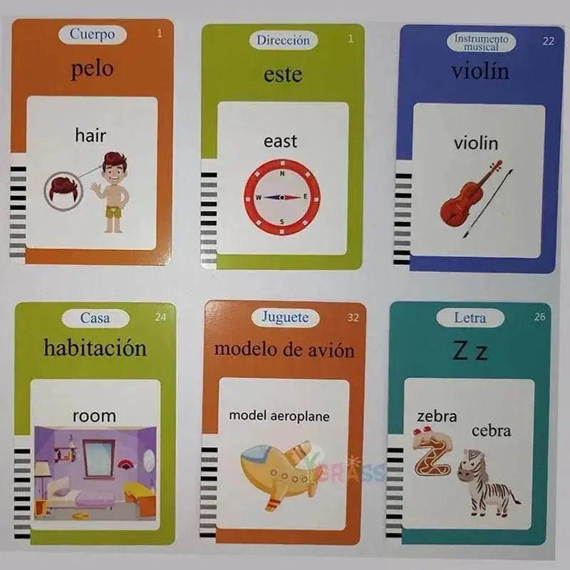  Educational Learning Talking Flash Cards for Kids Audio Book Gift English Russian Spanish French -  ToylandEU™