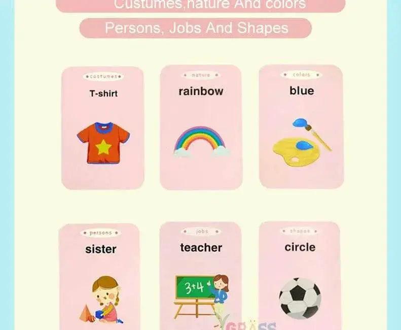  Educational Learning Talking Flash Cards for Kids Audio Book Gift English Russian Spanish French -  ToylandEU™