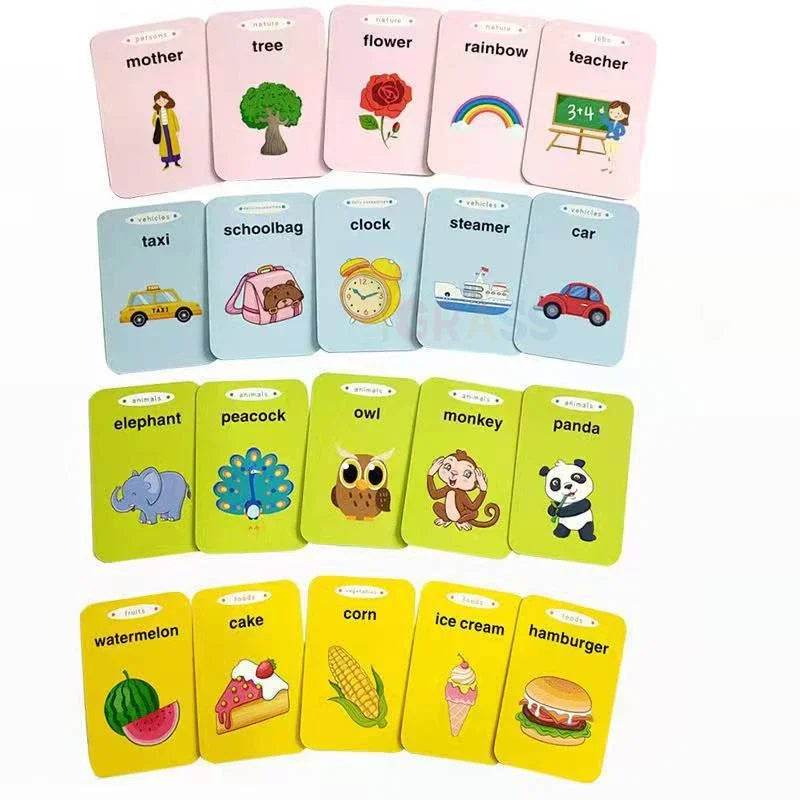 Educational Learning Talking Flash Cards for Kids Audio Book Gift English Russian Spanish French - ToylandEU