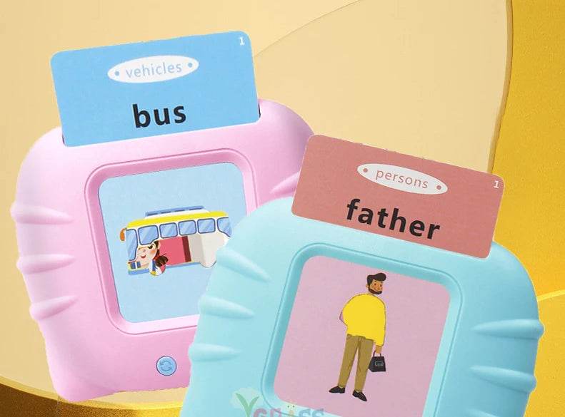 Educational Learning Talking Flash Cards for Kids Audio Book Gift English Russian Spanish French - ToylandEU