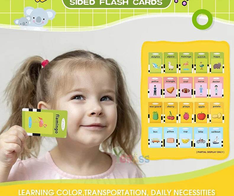 Educational Learning Talking Flash Cards for Kids Audio Book Gift English Russian Spanish French - ToylandEU