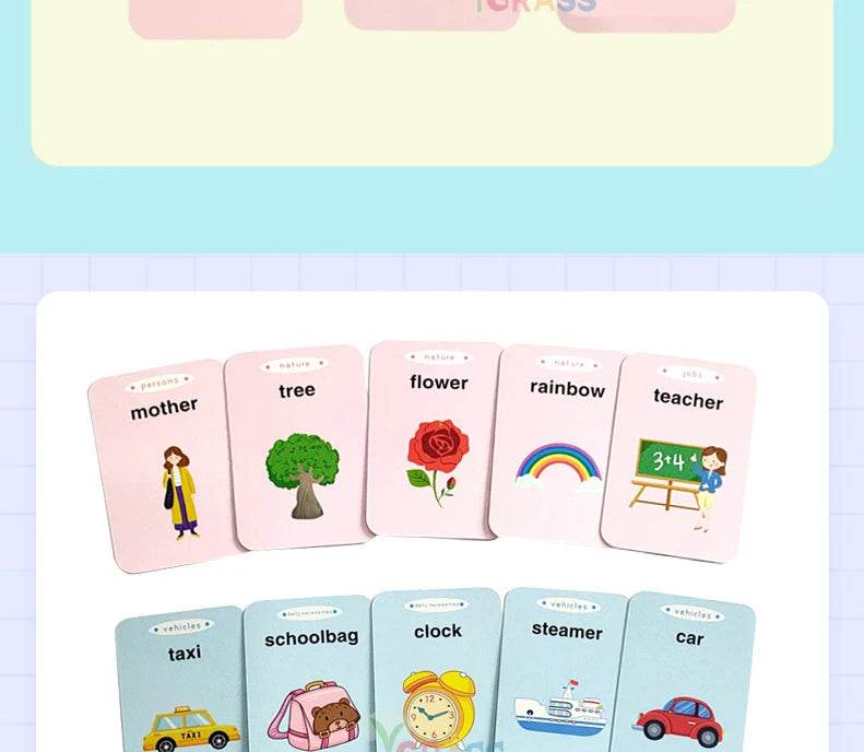 Educational Learning Talking Flash Cards for Kids Audio Book Gift English Russian Spanish French - ToylandEU